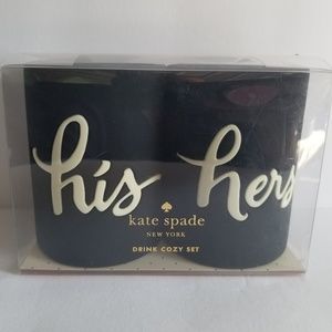 Kate Spade New York His & Hers cup cozy set Black